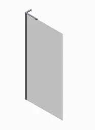 Душова перегородка Koer SR SP02-100x200-TR-07 Прозоре скло Walk-In Easy Clean 8 мм, graphite KR5397, прозоре, графіт - мініатюра 7