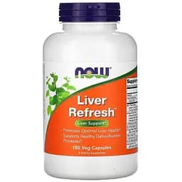 Витамины для обновления печени Now Foods Liver Refresh 180 вегетарианских капсул
