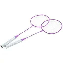 Бадминтонные ракетки в комплекте с чехлом – для активного отдыха, фиолетовые