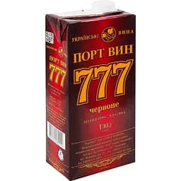 Вино Порт Вин 777 червоне напівсолодке 1 л - мініатюра 2