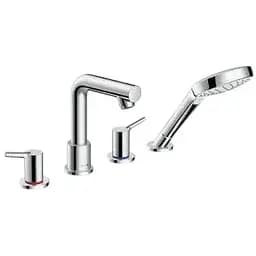 Змішувач на край ванни Hansgrohe Talis S на 4 отвори хром (прихована частина 13444180 окремо) (72418000)