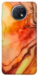 Чехол Demsky Красный коралл мрамор для Xiaomi Redmi Note 9 5G/Note 9T