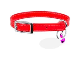 Ошейник для животных WAUDOG Glamour с QR паспортом Д 17-20 см красный (32753)