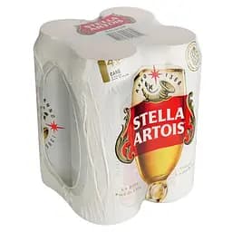 Уценка. Пиво Stella Artois светлое 4.8% 4 шт. по 0.5 л ж/б (452778)