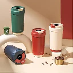 Термокухоль Quange Vacuum Coffee Cup KF102-430 Beige [SJ090401] [118574] - мініатюра 3