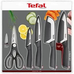 Набір ножів Tefal Comfort 5 предметів чорний (K2215S55) - мініатюра 4