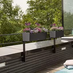 Вазон Lechuza Balconera Stone 50 кварцовий білий (15657) - мініатюра 4