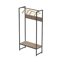 Вішалка модульна підлогова Треліс 12 180x90x38 чорний ДСП Дуб Сан-Марино 16мм FRD-104308