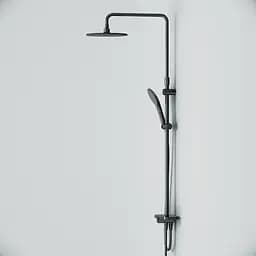 Душова система Am.Pm ShowerSpot без змішувача Like black F0780222, Чорний матовий - мініатюра 10