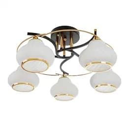 Люстра потолочная Brille в спальню E27 60W BK (LK-712S/5)