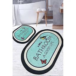 Набір килимків для ванної кімнати Chilai Home Molla 60 x 100 + 50 x 60