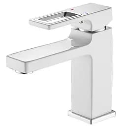 Змішувач для умивальника Mixxus Premium Dante 001 Nut white/chrome MI6792 Білий матовий