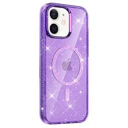 Чохол TPU Eclipse Sparkle Magnetic Fit для Apple iPhone 11 (6.1") Purple - мініатюра 2