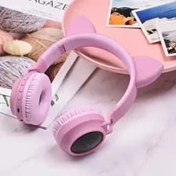 Навушники світлодіодні котячі вуха Cat Ear Hoco W27 Bluetooth - мініатюра 2