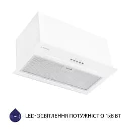 Витяжка повновбудована Minola HBI 5664 WH GLASS 1000 LED Line - мініатюра 3