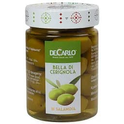 Оливки DeCarlo Bella di Cerignola крупні з кісточкою 330 г