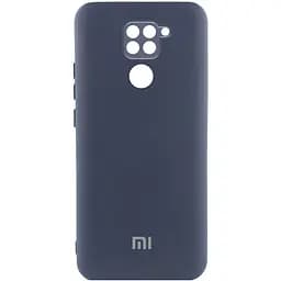 Чохол Lakshmi Silicone Cover Full Camera (AAA) with Logo для Xiaomi Redmi Note 9 / Redmi 10X Темно-синій / Midnight blue