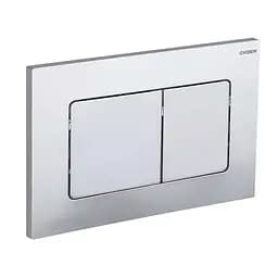 Панель змиву Koer KT-0602-01 пластикова, кнопка квадратна KR5178, Хром