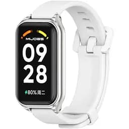 Силиконовый ремешок Mijobs Classic для фитнес браслета Xiaomi Redmi Smart Band 2 White