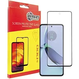 Стекло защитное Dengos Motorola G84 (black) (TGFG-327)