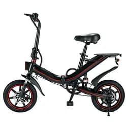 Електровелосипед OUXI V5, 400Вт, 48V, макс. швидкість 25 км/год, запас ходу 70 км, складаний, чорний - мініатюра 2