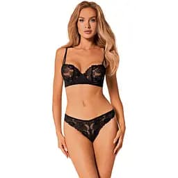 Комплект белья Obsessive Serena Love XL/XXL черный