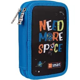 Пенал твердий Smart HP-01 Space, 13х21х4 см, чорний із синім (533286)