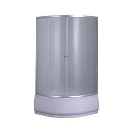 Душова кабіна з високим піддоном Mixxus Plain SCT01-90x90x195-FB Satin матове скло 4 мм MI6894, Універсальна, хром матовий - мініатюра 4