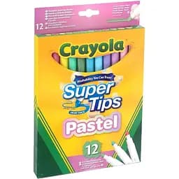 Набор фломастеров Crayola SuperTips washable пастельные цвета 12 шт. (58-7515)