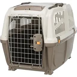 Контейнер-переноска Trixie для собак Skudo 4 вагою до 30 кг пластик розмір S-M 48x51x68 см коричнева 