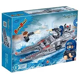 Конструктор BanBao 6211 военный катер фигурки 3 шт. 275 элементов