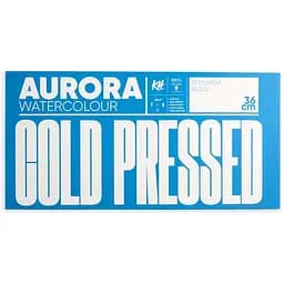 Склейка-блок для акварелі Watercolour 18х36см 300г/м2 20 л CP (проклейка 4 сторони) середнє зерно Aurora
