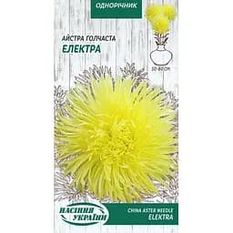 Семена Астра игольчатая Насіння України Электра 0.25 г (768300)