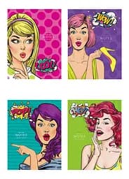 Комплект 4 шт загальних зошитів. Зошит Школярик А5 40 арк. без лініювання 525 4823088200638