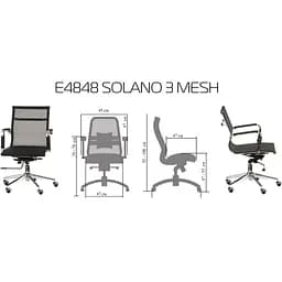Офісне крісло Special4you Solano 3 mesh чорне (E4848) - мініатюра 17