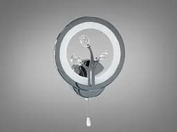 Світильник декоративний LED Diasha 8135/1HR, 16W, хром, приліжковий, IP20, 880 лм, висота 22 см, діаметр 19 см - мініатюра 3