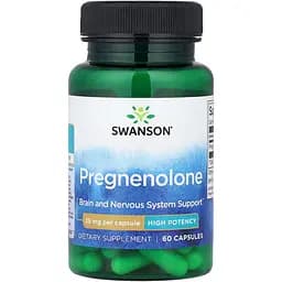Прегненолон Swanson Pregnenolone High Potency 25 мг 60 капсул