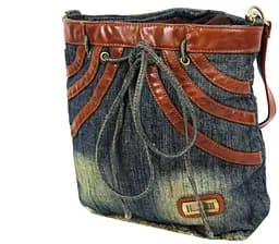 Джинсова сумка у формі жіночої спідниці Fashion Jeans8057 Темно-синя - мініатюра 4