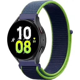 Ремінець нейлоновий на липучці для смарт-годинника BeWatch Samsung 22 мм Синій (1011358.2UW)
