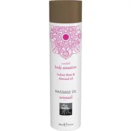 Массажное масло Hot Shiatsu Body Oil Indian Rose & Almond, 100 мл
