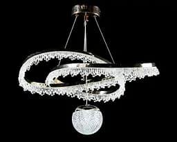 Люстра світлодіодна Splendid Ray L150/2 LED, 2 лампи, регульована висота 40-120 см, золота та біла, сучасний стиль для дому - мініатюра 2