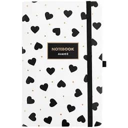 Книга записна Axent Partner Black&White 125×195 мм 96 аркушів у клітинку (8621-10-A)