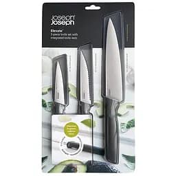Набір кухонних ножів у чохлах Joseph Joseph Elevate 3 предмети, чорний (10528)