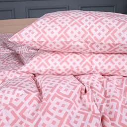 Комплект постільної білизни бязь MIRSON Abstract Pink 160х220см (2200013166740) - мініатюра 2