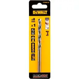 Cвердлo по металу DeWalt Extreme Black & Gold HSS-G діаметр 8 мм (DT20526)