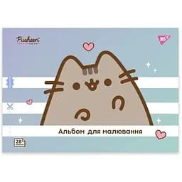 Альбом для малювання Yes Pusheen 130590 28 аркушів М'ятно-фіолетовий