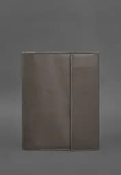 Шкіряна папка для документів "Сімейна" А4 Темно-бежева