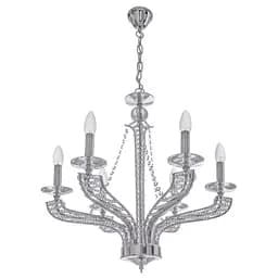 Люстра свічка Brille підвісна кришталева E14 60W CH (BR-01303S/6)