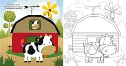 Розмальовка Кристал Бук Ферма та її мешканці, з алікаціями та завданнями, 40 наліпок, 16 сторінок (F00026153)