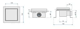 Трап для душу Rea Neo 15X15 nickiel brushed REA-G6207 - мініатюра 2